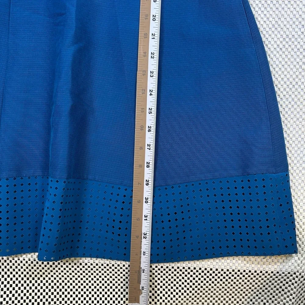 EUC J. Crew Fit‎ & Flare Mini Dress Sleeveless Teal Blue Party Cocktail Womens 6